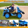 24V Ride On Toys w/Remote Control, 2 Seater 400W Ride On Dump Truck, Electric Powered Ride On w/Dump Bed, 3 Speeds, Shovel, Blue