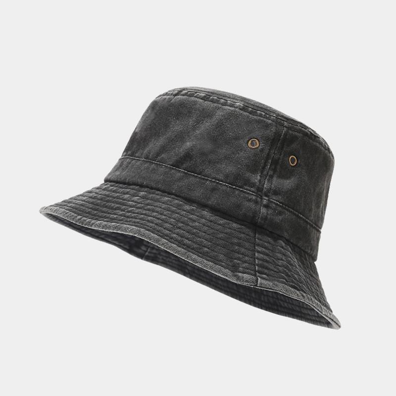 

Fashion Cotton Fisherman Hat With Sun Protection For Outdoor Activities Black