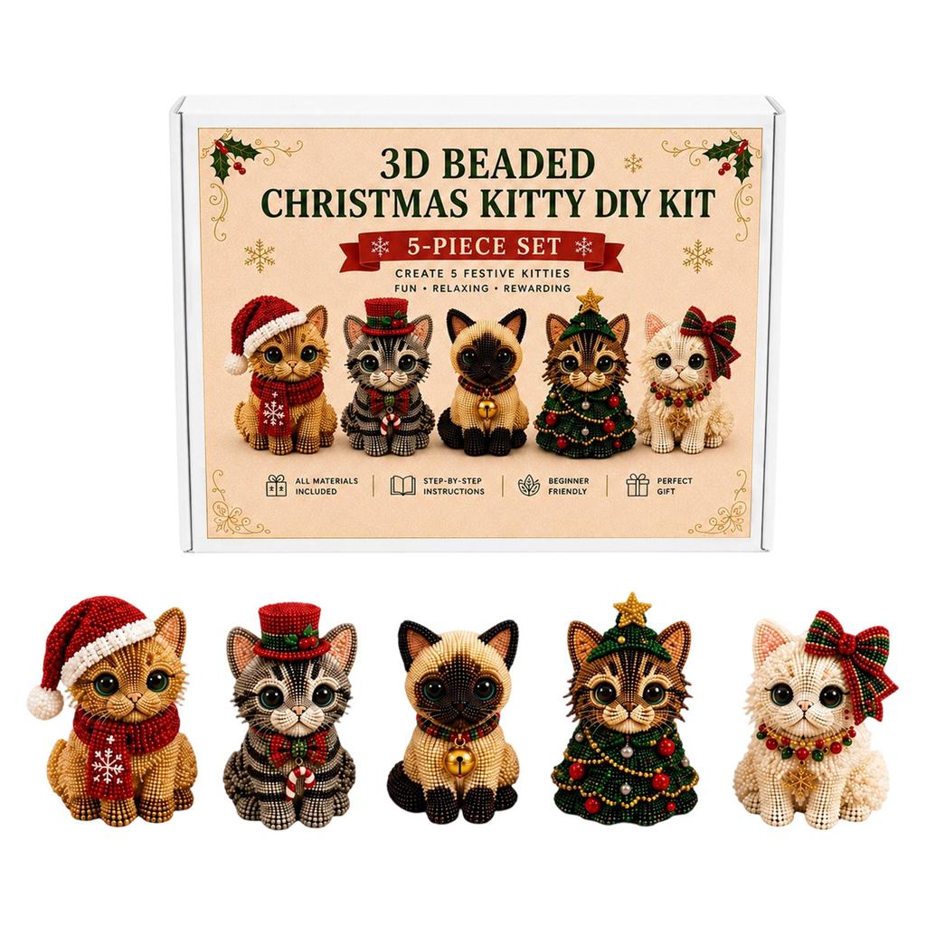 3D Animal Beading Set - DIY Kit with Beads for Jewelry Making, Bracelet and Necklace Crafting