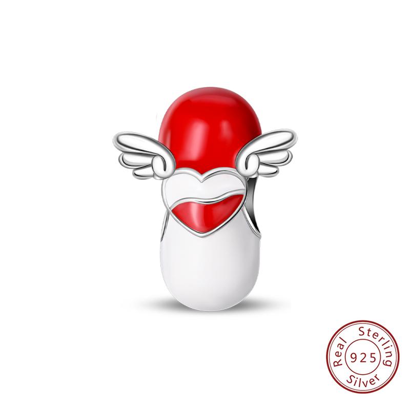 Silve Charms Beads Doctor'S Teeth Dentist Charms First Aid Kit Dangle For Bracelet Occupation Jewelry Gift