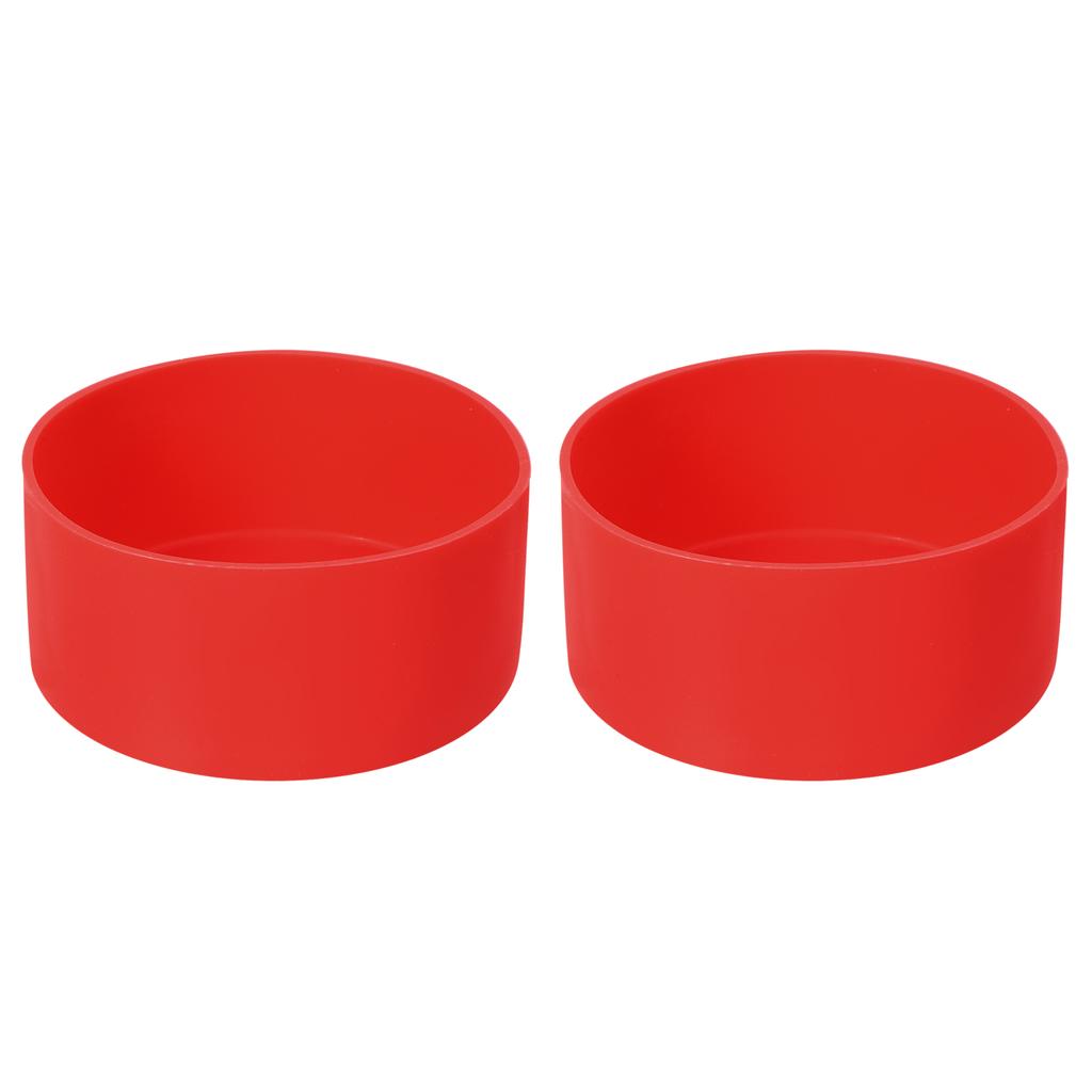 1/2 Stück 9cm Schützende Silikon-Stiefelhülle für 32-40 oz Wasserflaschenboden Anti-Rutsch-Hülle Universal-Tassenboden