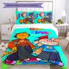 Dog Man 3pcs Bedding Set Duvet Cover Closure Includes 1 Duvet Cover & 2 Pillowcases for All Seasons Bedroom Home Dorm Decor