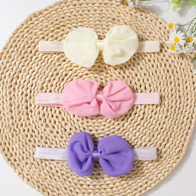 Accessoires de cheveux serre-tête pour enfants, serre-tête élastique à nœud en mousseline, bandeau pour bébé nouveau-né foulard à fleurs