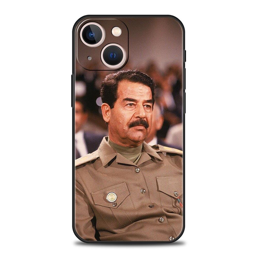 Saddam Hussein Iraq Flag For iPhone 11 12 13 15 16 14 Pro Max Phone CaX XR XS 7 8 Plus 2020 Black Soft Silicone Cover Funda