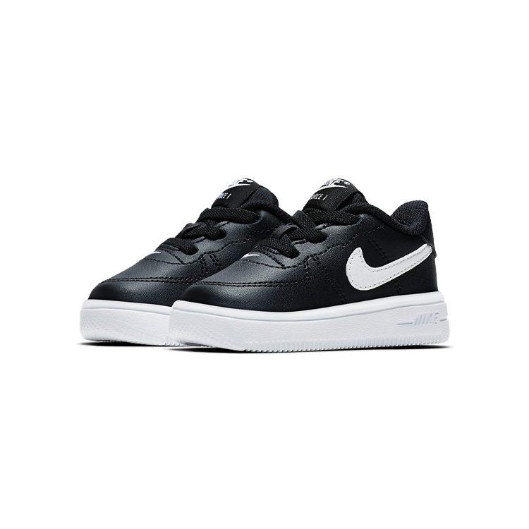 Nike Air Force 1 18 Low Top Skateboard Shoes Black White Infant And Toddler 905220-002