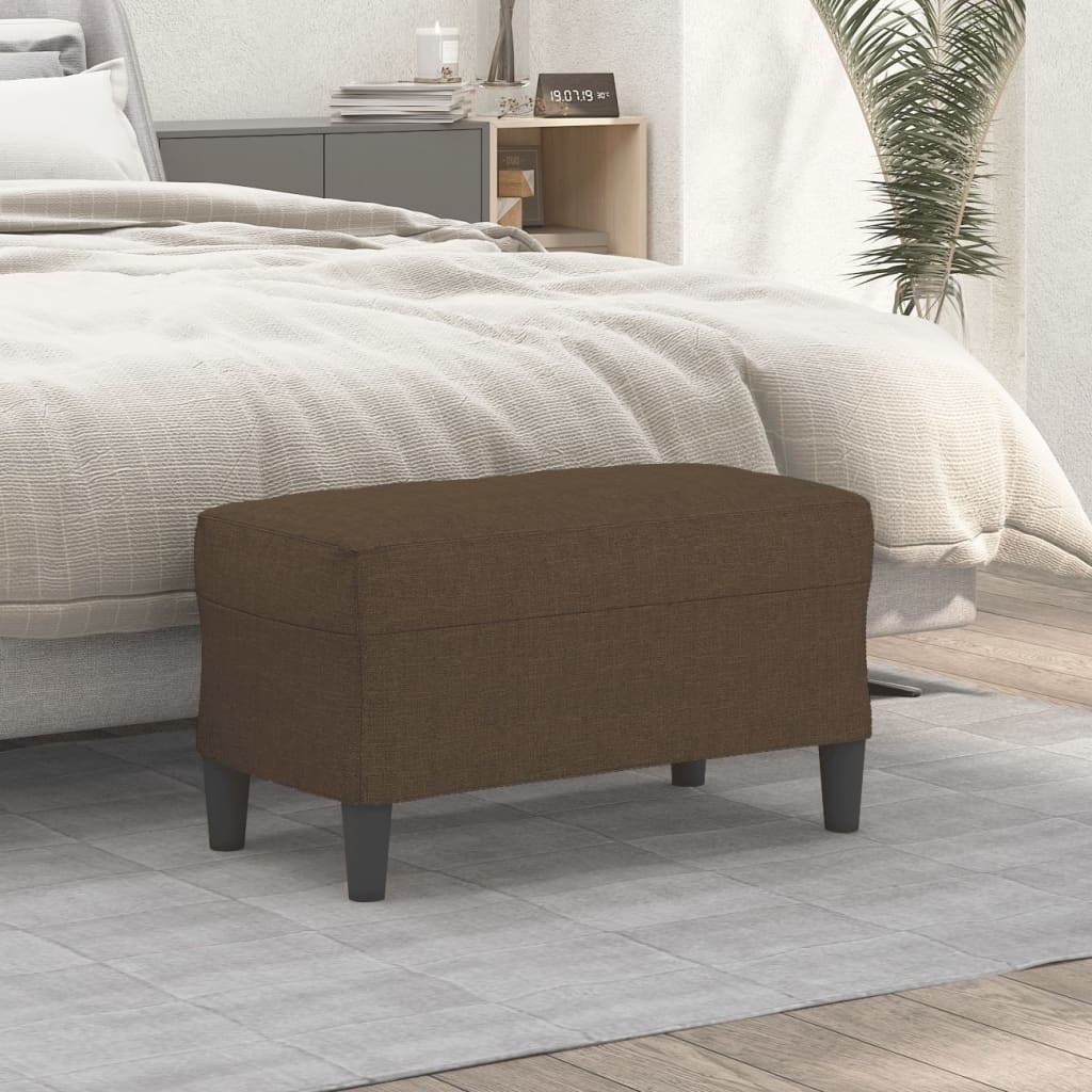 Brown Bench 70 X 35 X 41 Cm Fabric