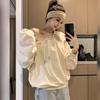 Koreanischer Stil Off-Shoulder Langarm Casual Sweatshirt für Damen - Frühling, Herbst, Winter Trend