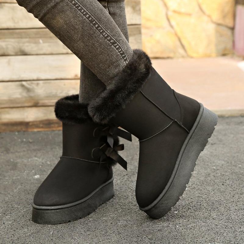 European and American winter new thick-soled velvet thickened snow boots women's cross-border warm towel short boots cotton shoes women