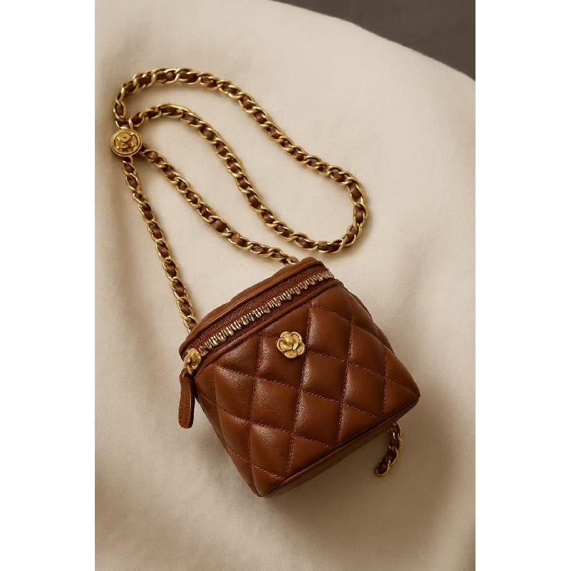 Xiaoxiangfeng New Fashion Versatile Mini Square Bag Crossbody Shoulder Bag Quilted Chain High-end Women's Bag