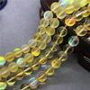 חרוזי גליטר קריסטל צהובים חרוזים רופפים להכנת שרשרת צמיד