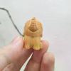 Hand-Carved Wooden Elephant Figurines Cute Elephant Statue Decorative Ornament Home Desktop Decor Car Decoration
