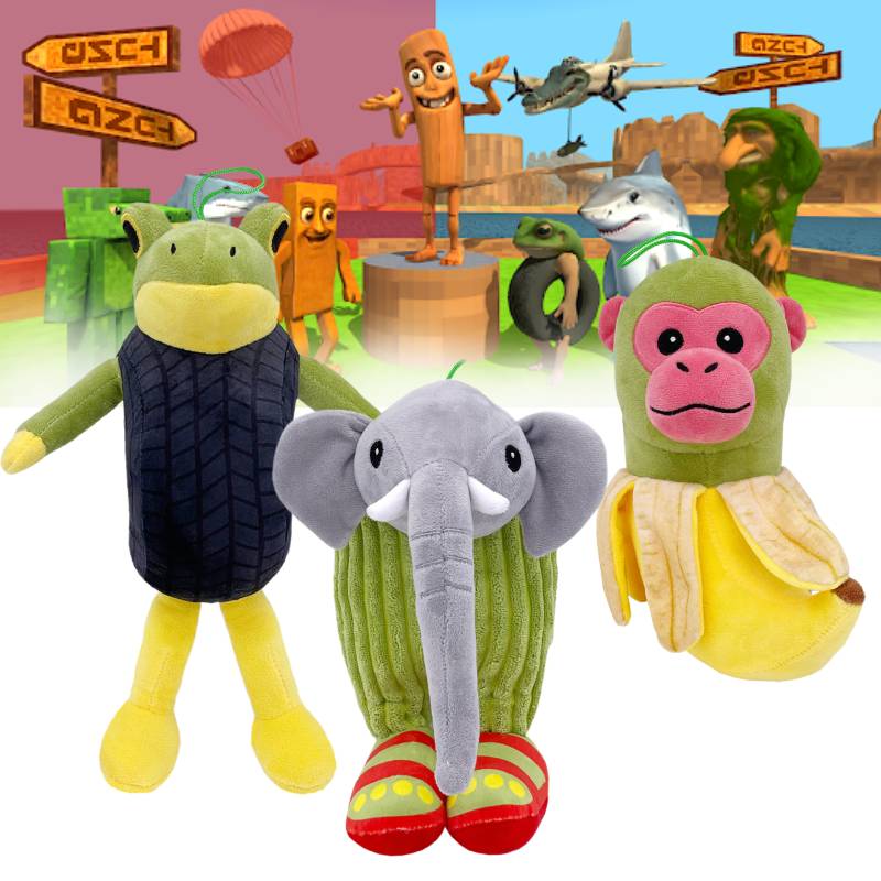 Tung Sahur Tungtung Boneca Ambalabu Lirili Larila Toy Parody Short Plush Doll