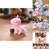 Cute And Cuddly Unicorn Plush Keychain Fluffy Pony Bag Accessory Key Holder