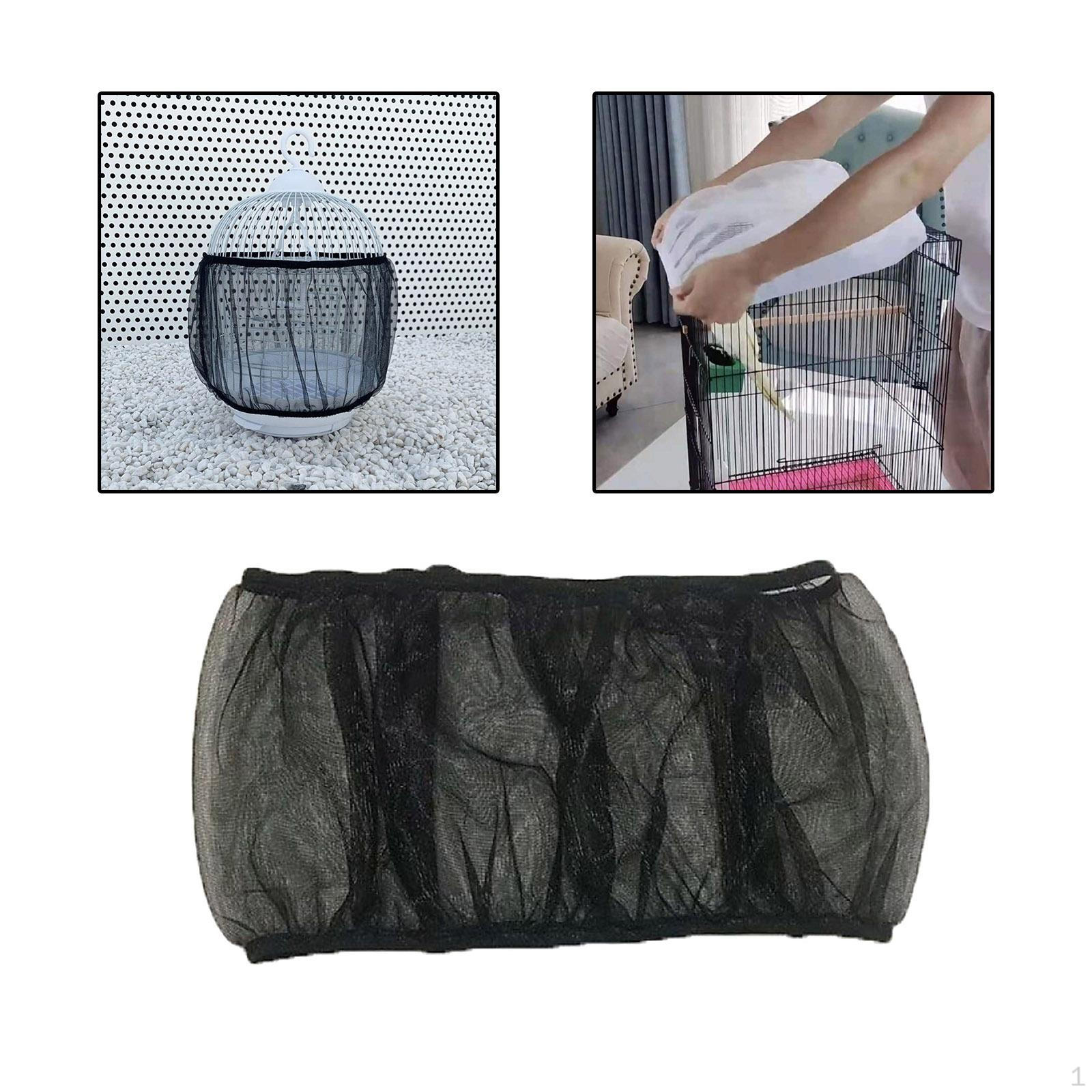 

Птичья клетка (окружность от 59 до 86,61 дюйма) Воздушная сетчатая юбка для попугая XXL