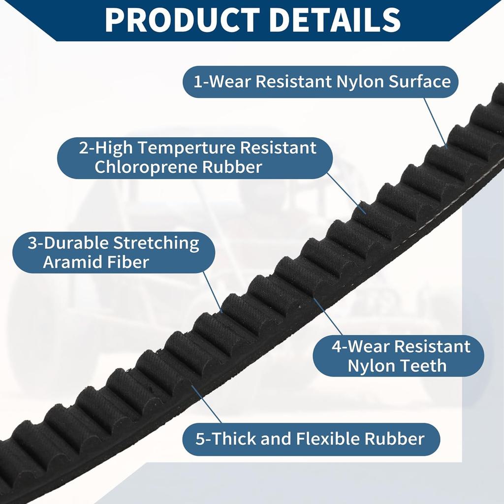 Go Kart Drive Belt for Yerf Dog for Manco for Kartco for Rotary 30 Series Torque Converter V-Belt Replace 203591