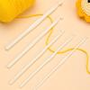 9Pieces White Acrylics Crochet Hook 3-10mm 12mm Ergonomic Handle Crochet Hook Needle for Beginner Experienced Hobbyist