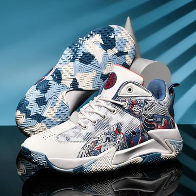 Basketball-Sneaker für Teenager, Mittelschüler, Herren-Basketballschuhe, professionelle Trainings-Sneaker, rutschfeste stoßdämpfende Schuhe