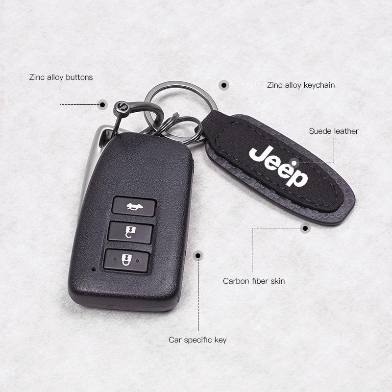 För Jeep Billemblem Nyckelring Hänge Bil Smarta Nyckelringar För Jeep Renegade Compass Grand Cherokee Wrangler Patriot Rubicon Li