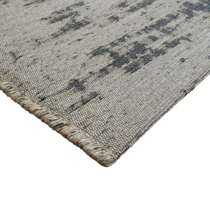 Tapis moderne motif abstrait marron 200x290
