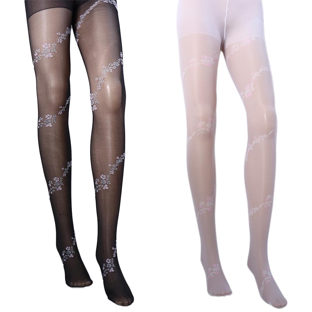 

Lolita For Women JK For Girls Female Hosiery Mesh Tights Rose Flower Pantyhose Women Stockings black