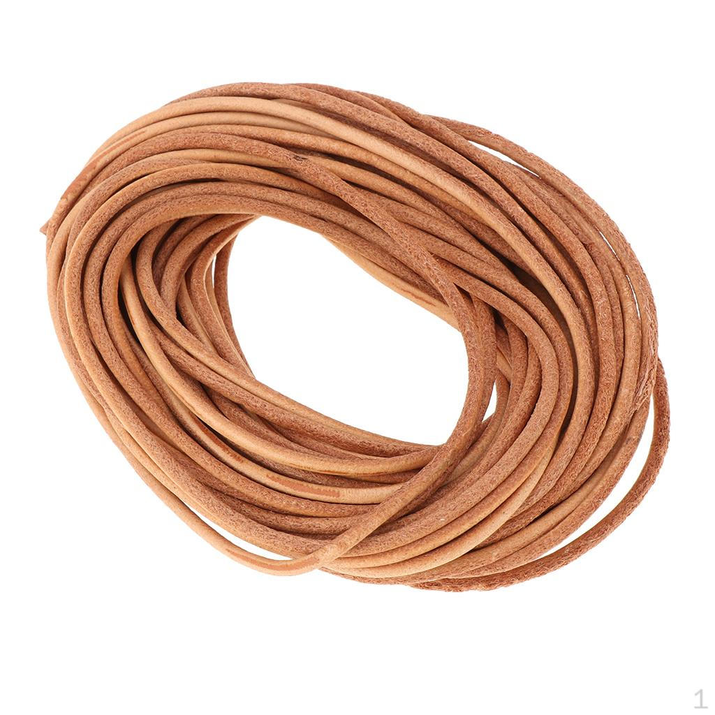 Meters Leather Cord for Jewelry Making, Crafting, Sewing, Knotting