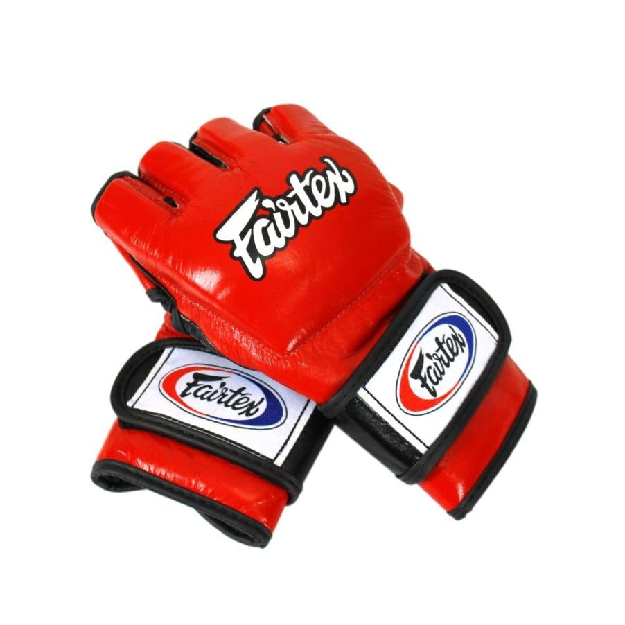 

Перчатки для ММА Fairtex FGV12 с открытой петлей для большого пальца (M, Красно-черный)