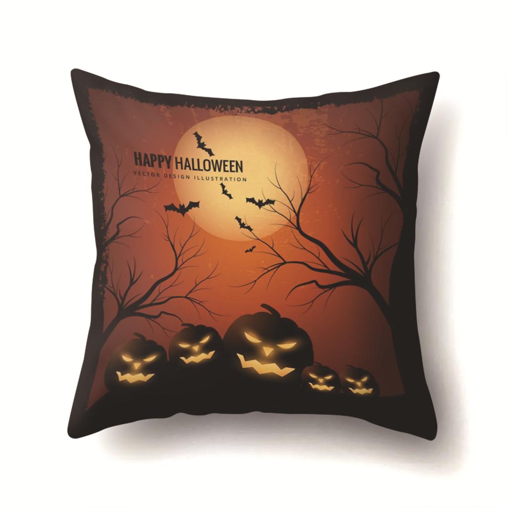 Halloween Kissenbezug Auto Lendenkissen Kürbis Sofa Kissenbezug Büro Zuhause Wohnzimmer Kissenbezug