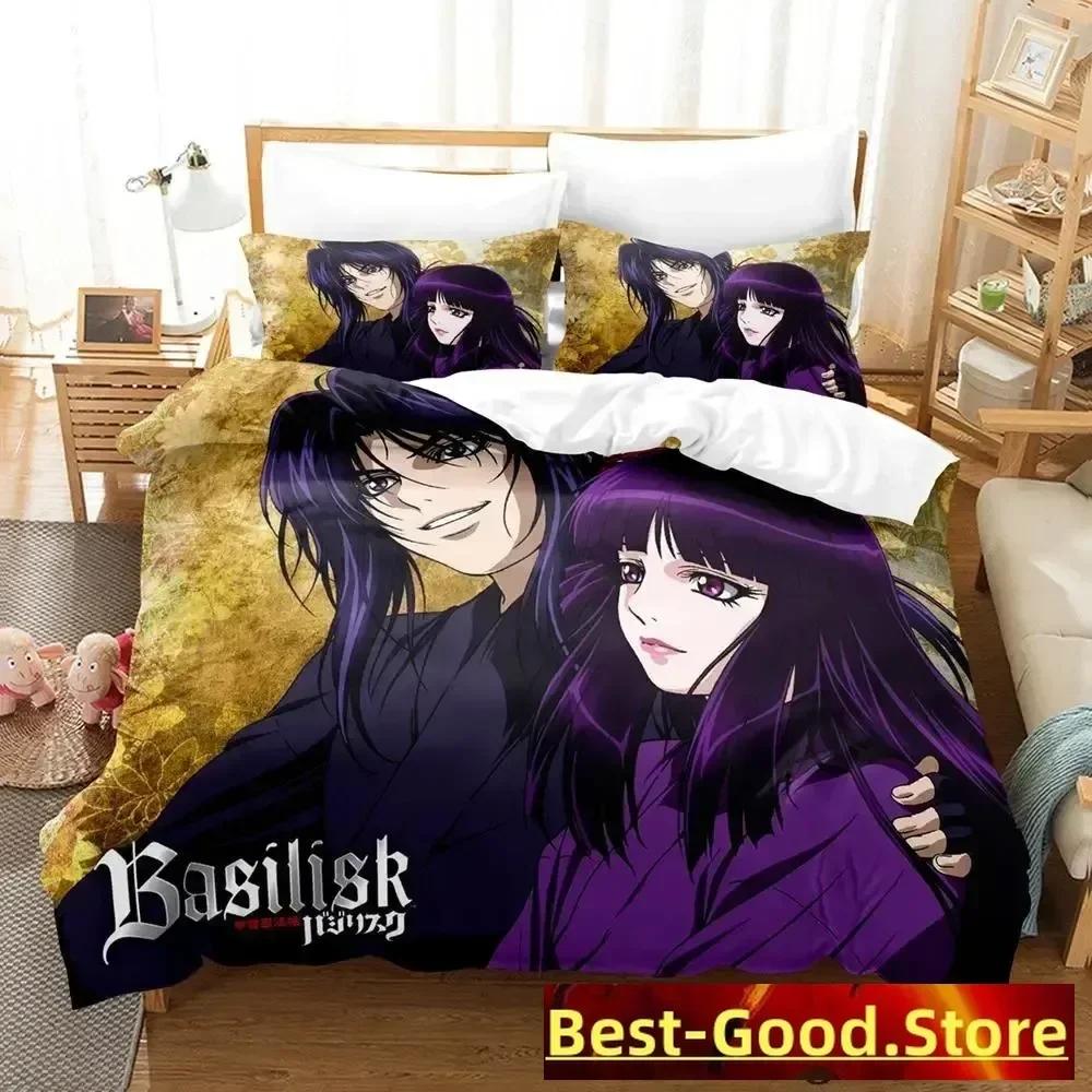 Basilisk Bedding Set Single Twin Full Queen King Size Bed Set Adult Kid Bedroom Duvetcover Sets Anime Parure De Lit Bed