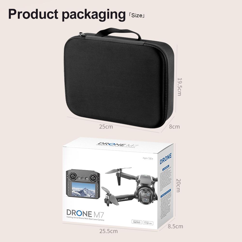 2026 M7 Pro Drone 8K Profeissional Aerial 360° HD Dual Camera Intelligent Opstacle Avoidance Brushless Power Foldable Optical Flow Hovering Toy UAV