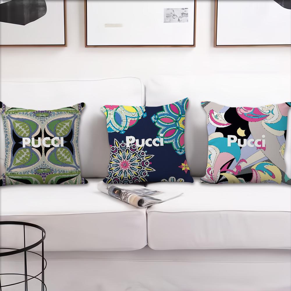 E-Emilio F-fashion P-Pucci cushion cover For Pillow Sofa Printing Decoration Room Home Office Coffee Shop Car Nordic Simplicity
