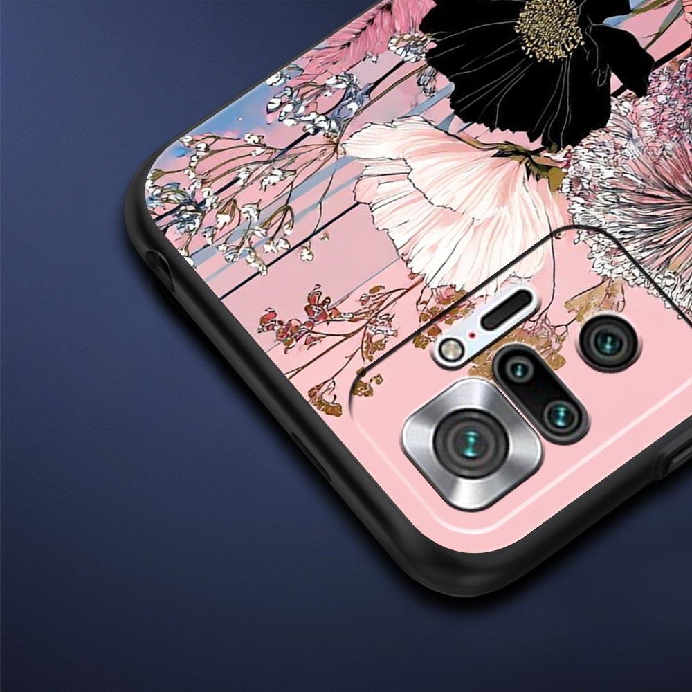 Oil Painting Flowers Pattern Design Phone Case Cover for Redmi 14C 10C Note 15 14 13 12 10 11 K40 Pro Plus 5G Soft TPU Shell