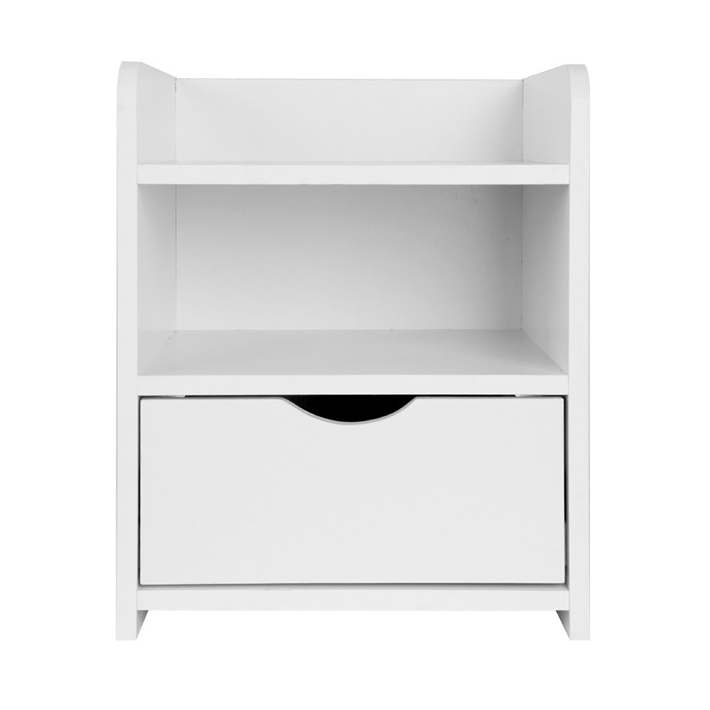Bedside Tables Artiss Bedside Table Drawer White