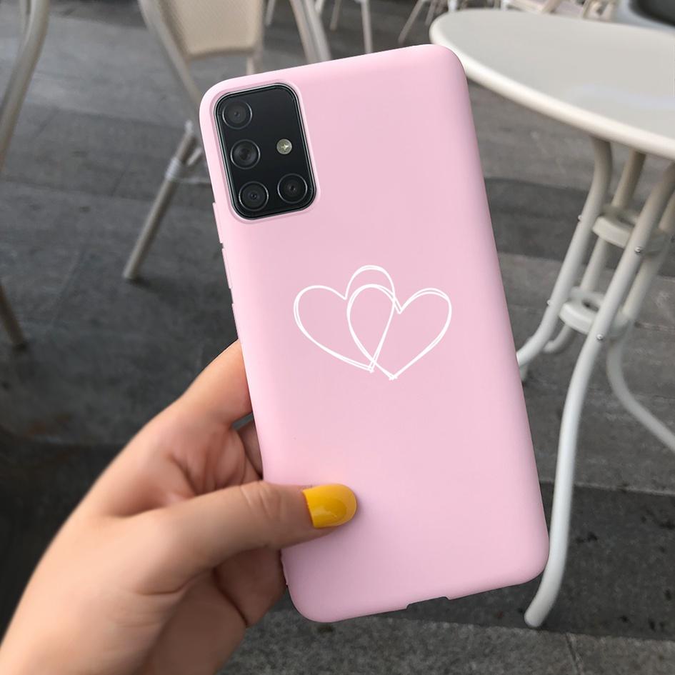 A51 A71 Case For Samsung Galaxy A51 4G Soft Touch Silicon Cover Shockproof Bumper Back Protector Bag for Samsung A 51 A 71 Coque