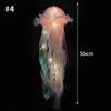 Creative Jellyfish Lantern Colorful Festival Lantern Lamp Handheld Light Mid-autumn Halloween Lanterns Birthday Party Decor