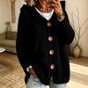 Cardigan Maglione con Cappuccio da Donna a Maglia, Colore Casual Manica Lunga Capospalla per Autunno Inverno