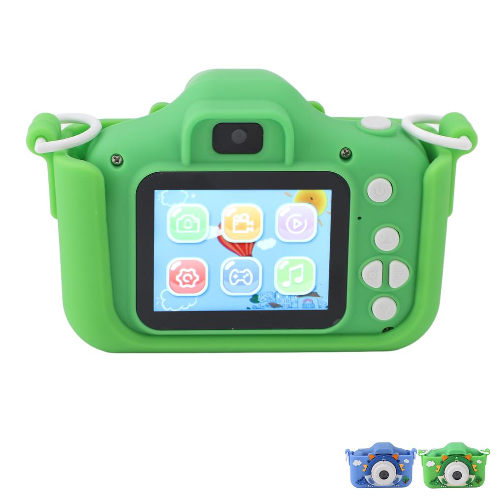 Dětský fotoaparát Roztomilý kreslený design dinosaura Multifunkční 2,0palcový displej 400mAh Selfie digitální fotoaparát