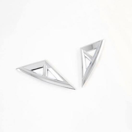 Chrome Front Fog Lamp Light Cover Decor Trim For Hyundai Elantra 2021 2022 2PCS