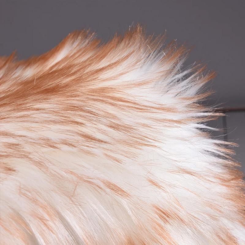 1PC Floor Mat Creative Faux Fur 35*70cm Sofa Decoration Rugs Living Room Plush Carpet Fluffy Soft Double for Bedroom Heart-shaped