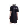 Fila Color Block Button Casual Polo Short Sleeve Dress Women Dresses Black T11W33330-1A