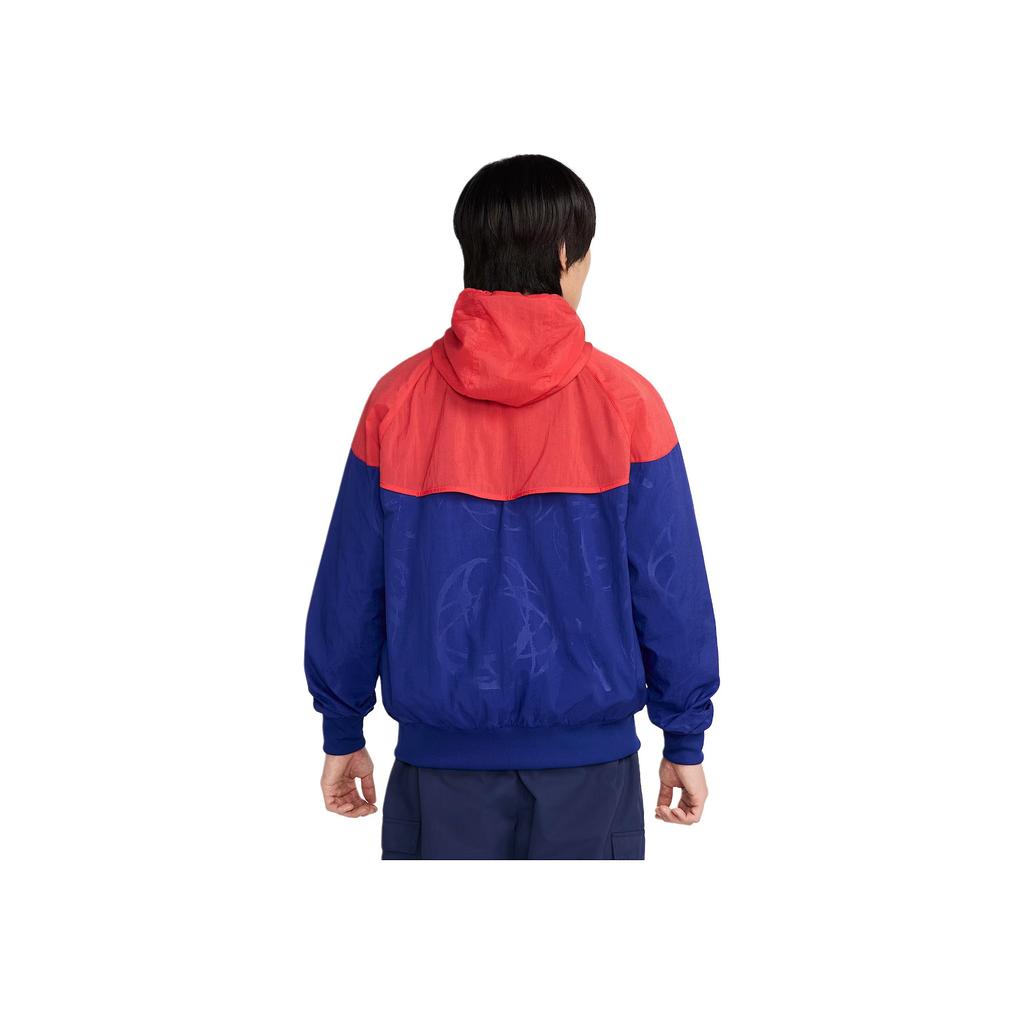 Nike X Futura Paris Olympic Series SS24 Long Sleeve Casual Jacket Unisex Jacket Blue Red FD6845-679