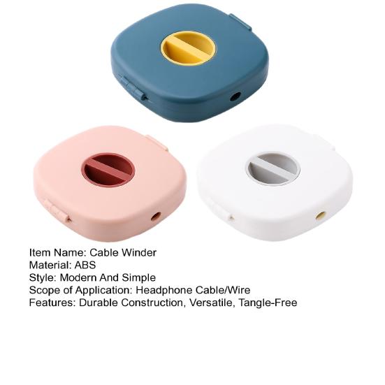 1/3Pcs Cable Winder ABS Plastic Cable Organizer Charging Cables Headphones USB Data Cables Retractable Tangle-Free Cord Storage Box