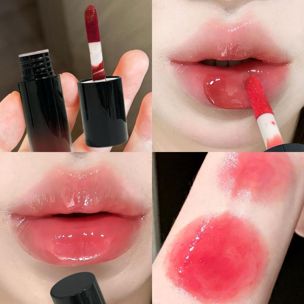 Herorange Condensing Wave-Gloss Lip Essence, with a Moisturizing and Silky Texture, Creates a Clear, Dewy Mirror-Like Finish on the Lips