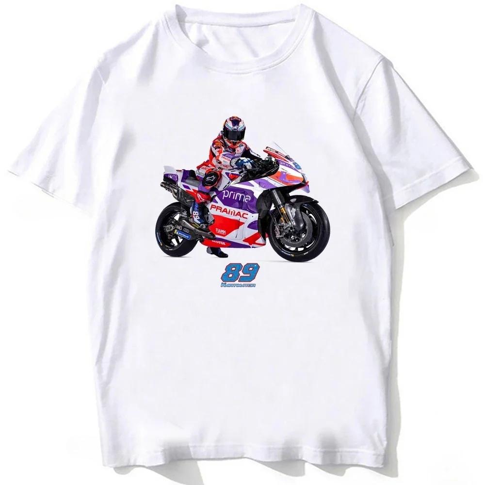 Jorge Martín GP Martinator 89 T-shirt Estiva Unisex Manica Corta GS Sport T-shirt Ragazzo Magliette Casual Equitazione Moto Top Bianchi