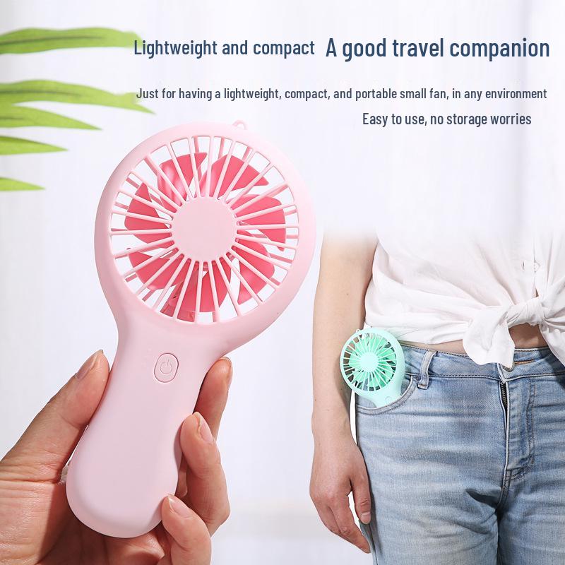 Portable Mini Handheld Charging Fan with Custom Logo – Ideal Gift & Desktop Accessory