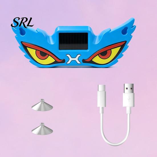 Vibration Sensor Window Light Demon Eye Car with Suction Cup, Solar Rechargeable Devil Easy Install Warning Lamp, LED Windshield Lamp for Auto, SUVs,
