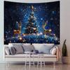 Festive Christmas Tapestry: Merry Christmas Party Banner & Backdrop Cloth Decoration