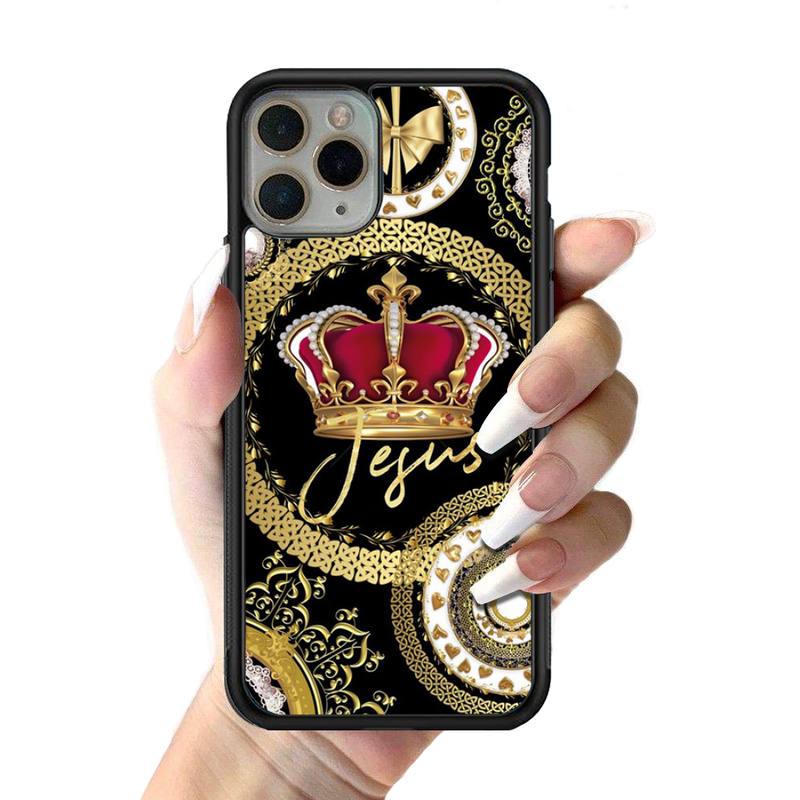 

Чехол для телефона с принтом бриллиантовой короны, силиконовый чехол из ПК + ТПУ для iPhone 11 12 13 Pro Max 8 7 6 Plus X SE XR Hard Fundas iphone 6 or 6s