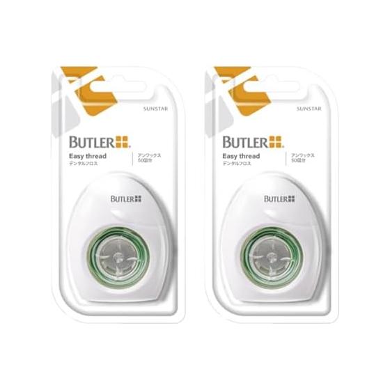 Зубная нить SUNSTAR BUTLER Easy Thread Floss 50 раз без воска SUNSTAR BUTLER Dental Floss Dental Exclusive (2 набора)