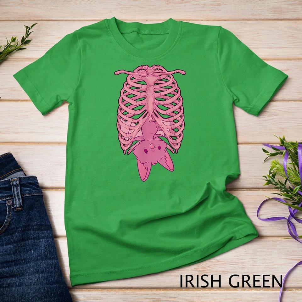 Nu Goth Bat Pastel Goth Skeleton T-Shirt Unisex T-shirt 4 4XL