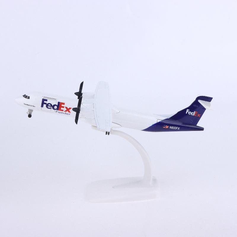 20CM Diecast Metal Fedex Express ATR Aircraft Model Planel Airplane Model Toy for Display Collection home Decor Gift